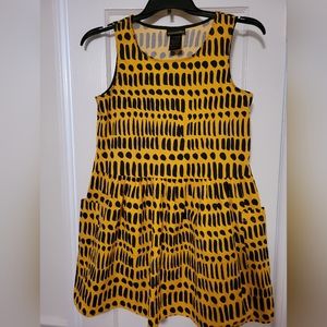 NOOWORKS Big Pocket Dress M Dorcas Code print NWOT